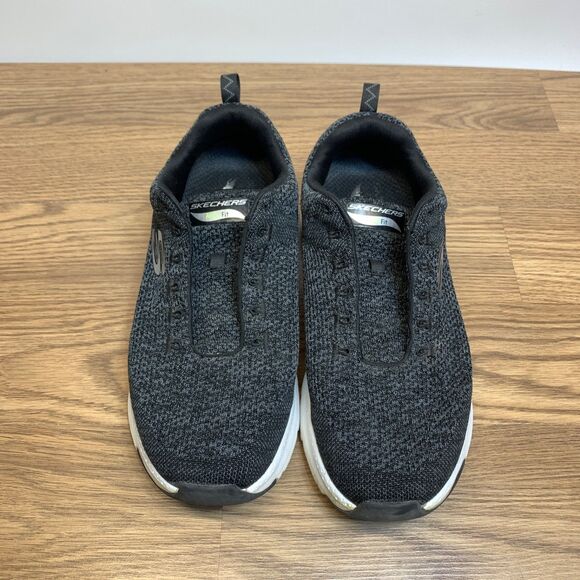 Skechers Shoes Mens Size 9 WW Wide Arch Fit Paradyme Knit Sneakers Black 232041 main image 8